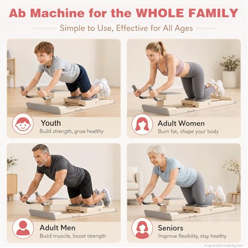 Máquina de ejercicios de rastrar para entrenar abdominales y tonificar el cuerpo en casa 7