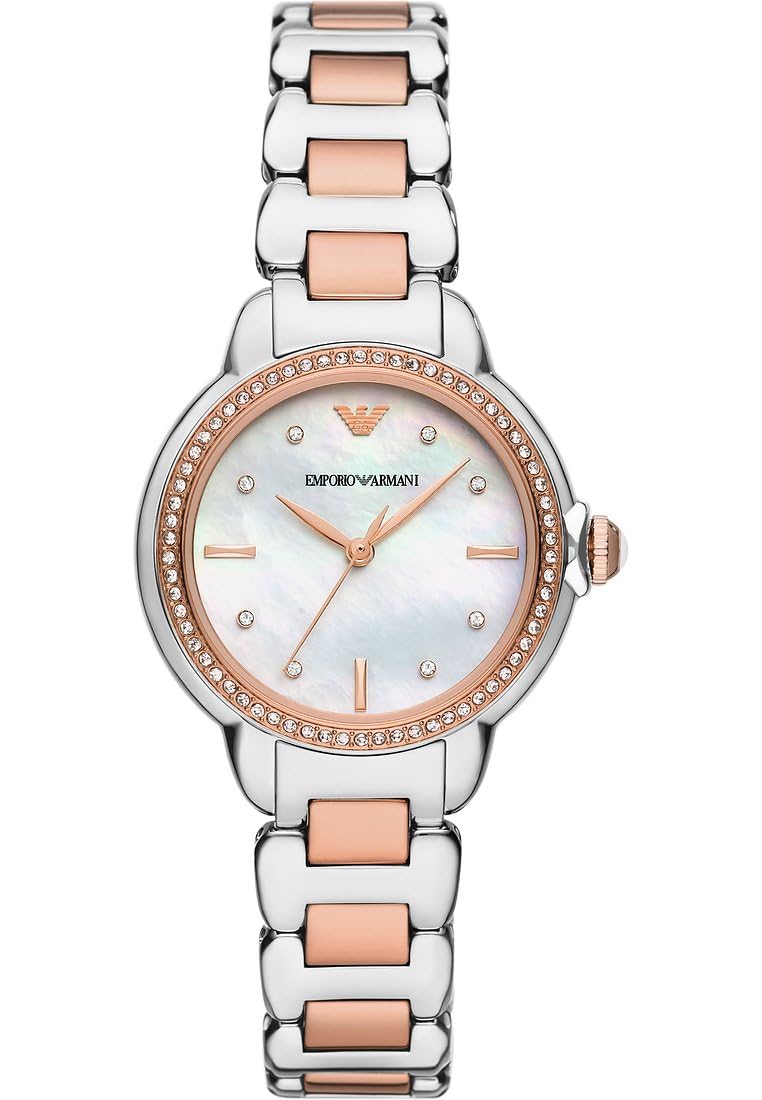 Emporio Armani Men Analog Quartz Watch with Stainless Steel Strap AR11569