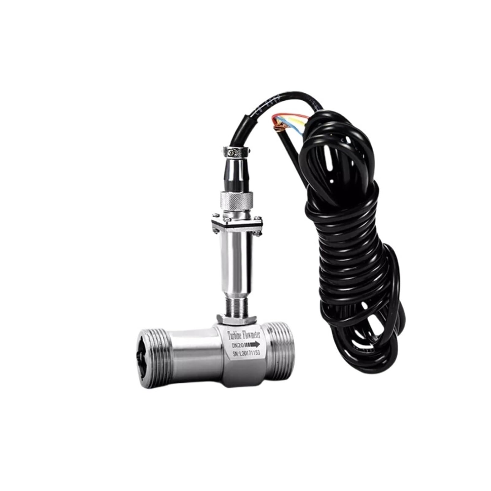 MXXDMOPD Turbine Flow Meter Male Thread SS304 Sensor(DN20)