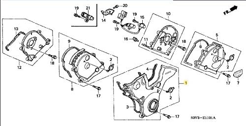 Acura 11810-RCA-A01, Engine Timing Cover