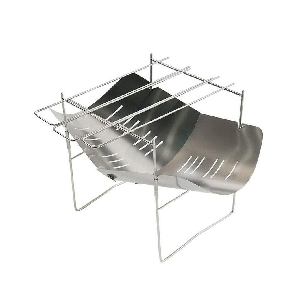 Grill zewnętrzny Mini grill ze stali nierdzewnej kuchenka kempingowa stojak do gotowania składany węglowy,Grill ogrodowy