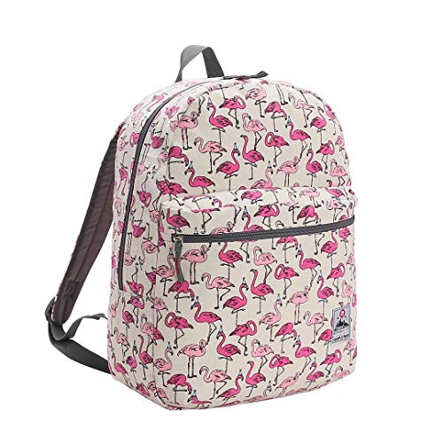 Mochila Feminina Cotton Flamingo 16.5' bege 8330439