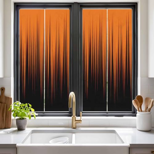 Película de Privacidad para Ventanas Naranja 17.7x39.3 in miniatura 2