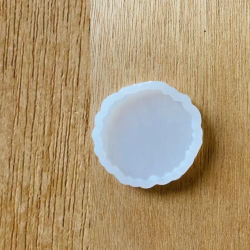 Image of R H Lifestyle Silicone Mould Set for Resin Art - Round Agate Coaster and Photo Frame Epoxy Casting Tray - 4 Pieces, 2 Inch