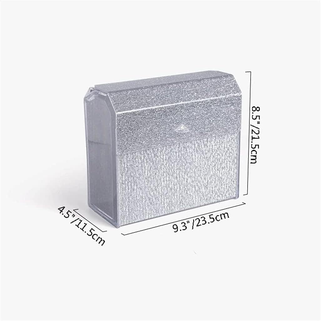 Paper Towel Dispenser Commercial Paper Towel Dispensers Wall Mount Waterproof Paper Towel Holders Acrylic Toilet Roll Holder Toilet Paper Holder High Capacity (Gold 1)