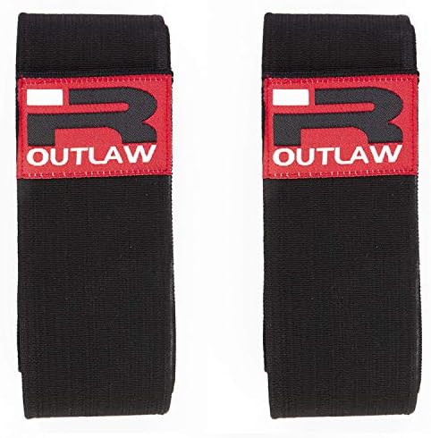 Iron Rebel Outlaw Knee Wraps - Strong and Durable for Advanced Lifters - Support and Stability in Squats, Powerlifting, Bodybuilding or Cross Training - for Men and Women (Pair)