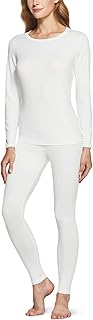 ATHLIO Women's Winter Thermal Underwear Long Johns Set, Top & Bottom for Cold Weather, Warm Base Layer