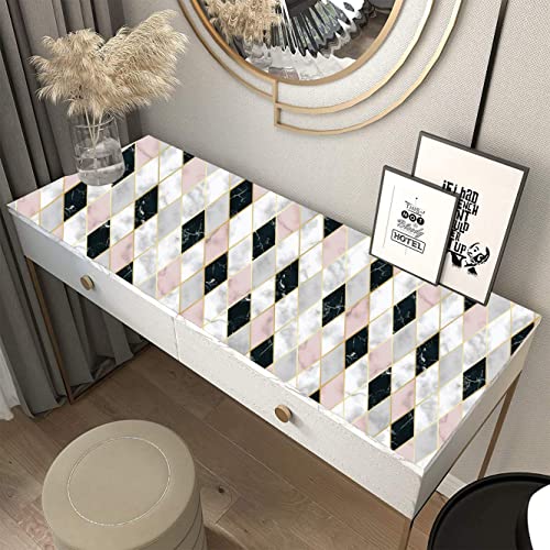 Image of Cabana Homes (49 inch x 18 inch, 1 Roll) (6 sq.ft) Marble High Gloss Vinyl Self Adhesive Wallpaper,Furniture Film