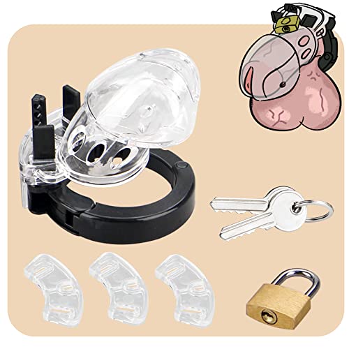 Giftoyou 貞操ロック 貞操具 ペニスケージ 貞操帯 男性用 寸法調節可能 鍵付き 拘束具 3Dホロ設計 SMプレイ SM拘束 男性用 完全防水 大人のおもちゃ アダルトグッズ - 画像2