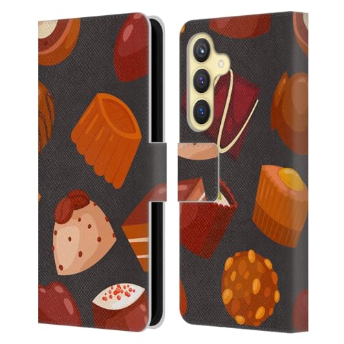 Funda cuero Samsung Galaxy S24 5G tipo libro Haroulita Chocolates carcasa antichoque