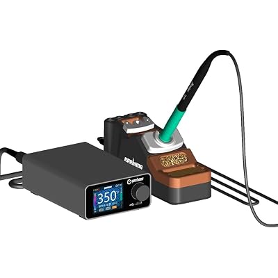 TC22 soldering station compatible with 115/210/245/T12 soldering tip color curve display soldering rework station (TC22, SDC02 245KIT)