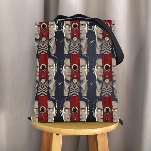 Bolso tote de lona inspirado en la serie de televisión Crime TV Show, para fans de series de horror, bolsa de viaje TP miniatura 7