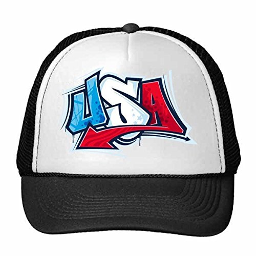 Casquette nylon réglable motif graffiti pour les sorties d'été des enfants