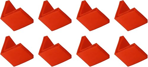 Almohadillas angulares de hierro para muebles (1.575 in1.57 pulgadas), 8 unidades, cubiertas de PVC en forma de L para pies de muebles, estantes,