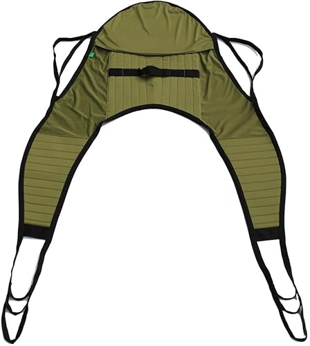 JGKwong Eslinga universal acolchada en U con soporte para la cabeza, eslingas de elevación de pacientes de piernas divididas de poliéster,