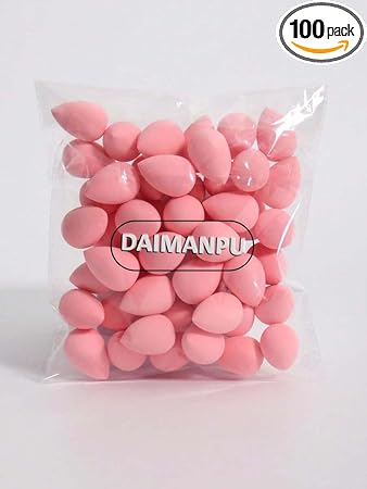 100-Piece Set of Soft, Reusable, and Washable Beauty Sponges for Women – Perfect for Makeup Blending, 2.5'' x 1.5'