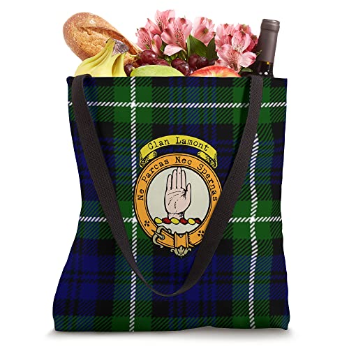 Bolso tipo tote Lamont Clan con escudo y tartán escoceses miniatura 4