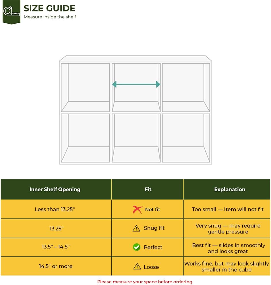 12.5x12.5in Wicker Storage Baskets, Handwoven Water Hyacinth Foldable Cube Bins for 13.5" × 13.5" and Larger Cube Shelves, Set of 6 (Natural) - Image 2