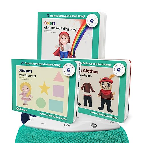 Image of Storypod Board Books | The Storypod Fundamentals Collection | Read-Along Board Books for The Screen Free Audio Learning System for Kids, Toddlers, Children | SEL Audio Learning & Interactive Fun