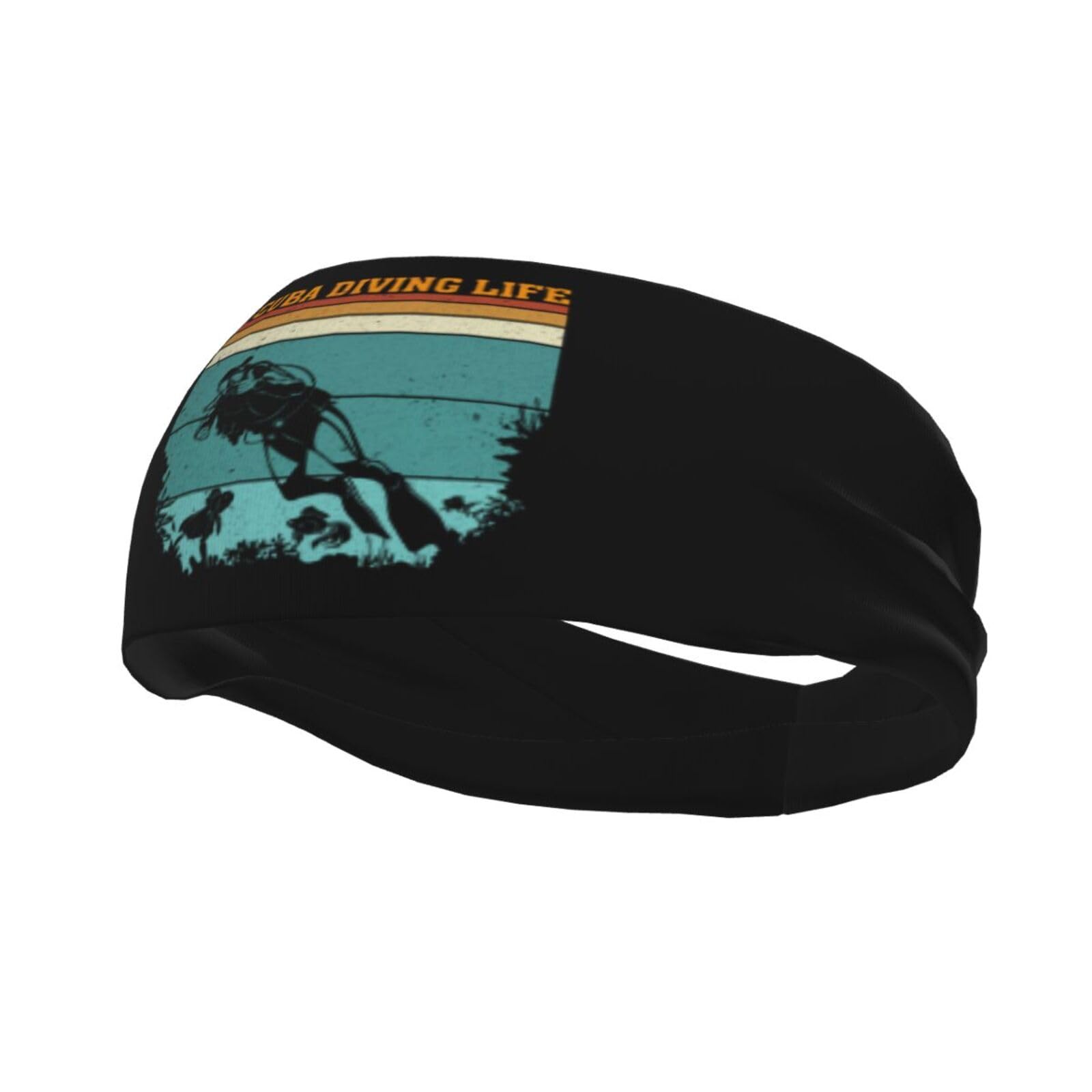 Scuba Diving Headbands for Women Men Breathable Sports Headband Outdoor Interior Sports Wicking Hair Ties Leisure Hair Bands