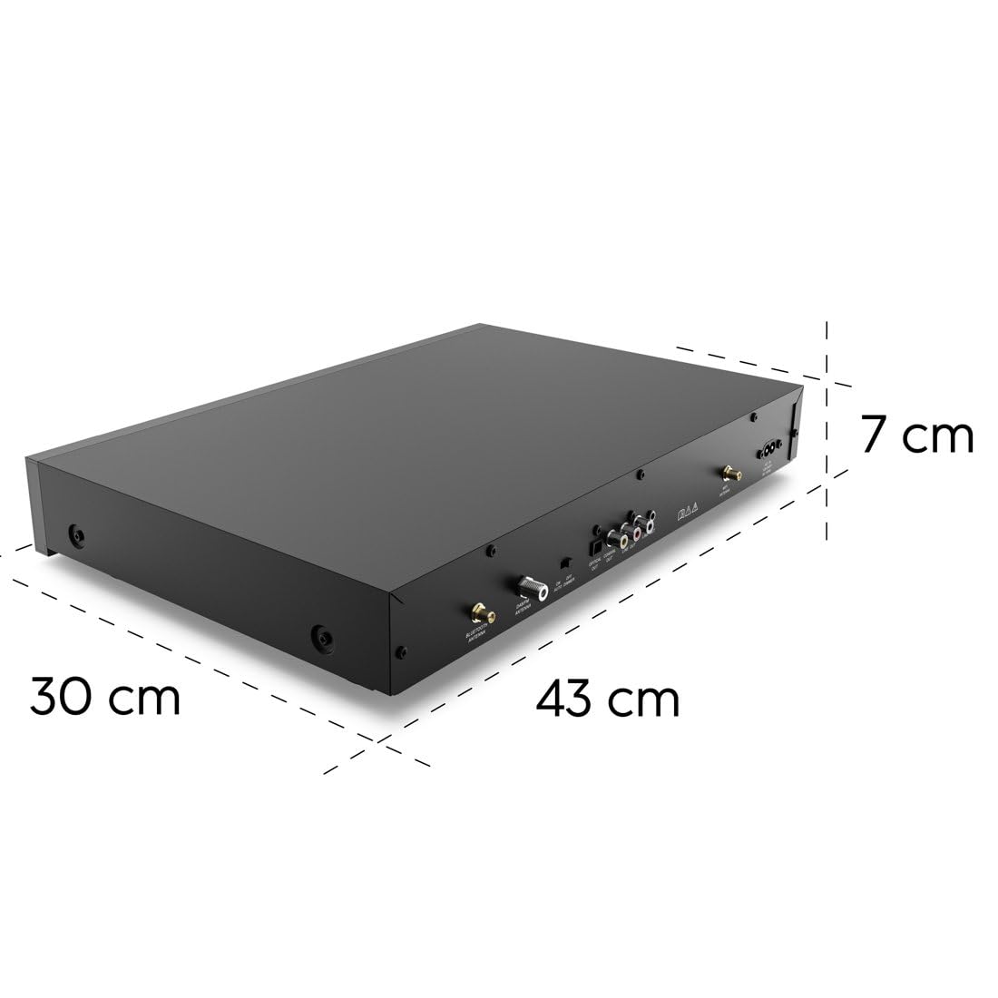 HiFi-Tuner DIT2105, DAB+ / Internetradio/Bluetooth® RX/TX, App, Schwarz