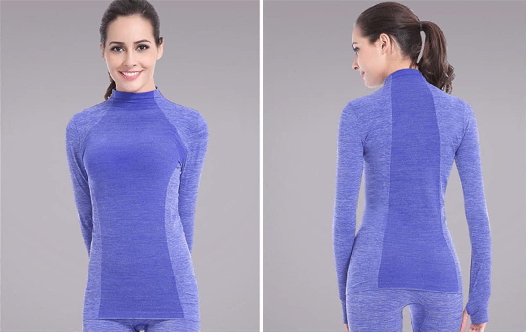 Unterwäsche Zweiteilig Damen Thermounterwäsche Set Trockene und Elastische Winter Thermounterwäsche Set, C4, 38