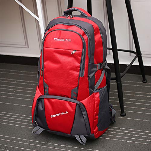 CX Best Mochila Exterior de Gran capacida Mochila multifunción Mochila de Viaje Camping Mochila de Senderismo Resistente al Agua y al desgarro,Red