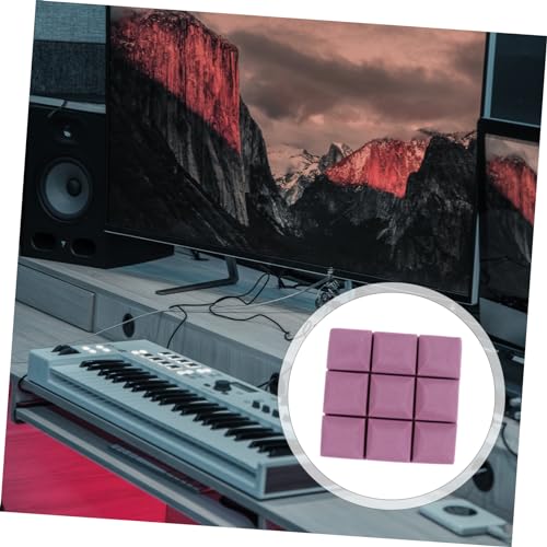 Set de 12 piezas de paneles absorbentes de sonido color púrpura para puertas y techos miniatura 5