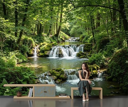 Papier peint soie panoramique forêt tropicale pour une ambiance zen - 4