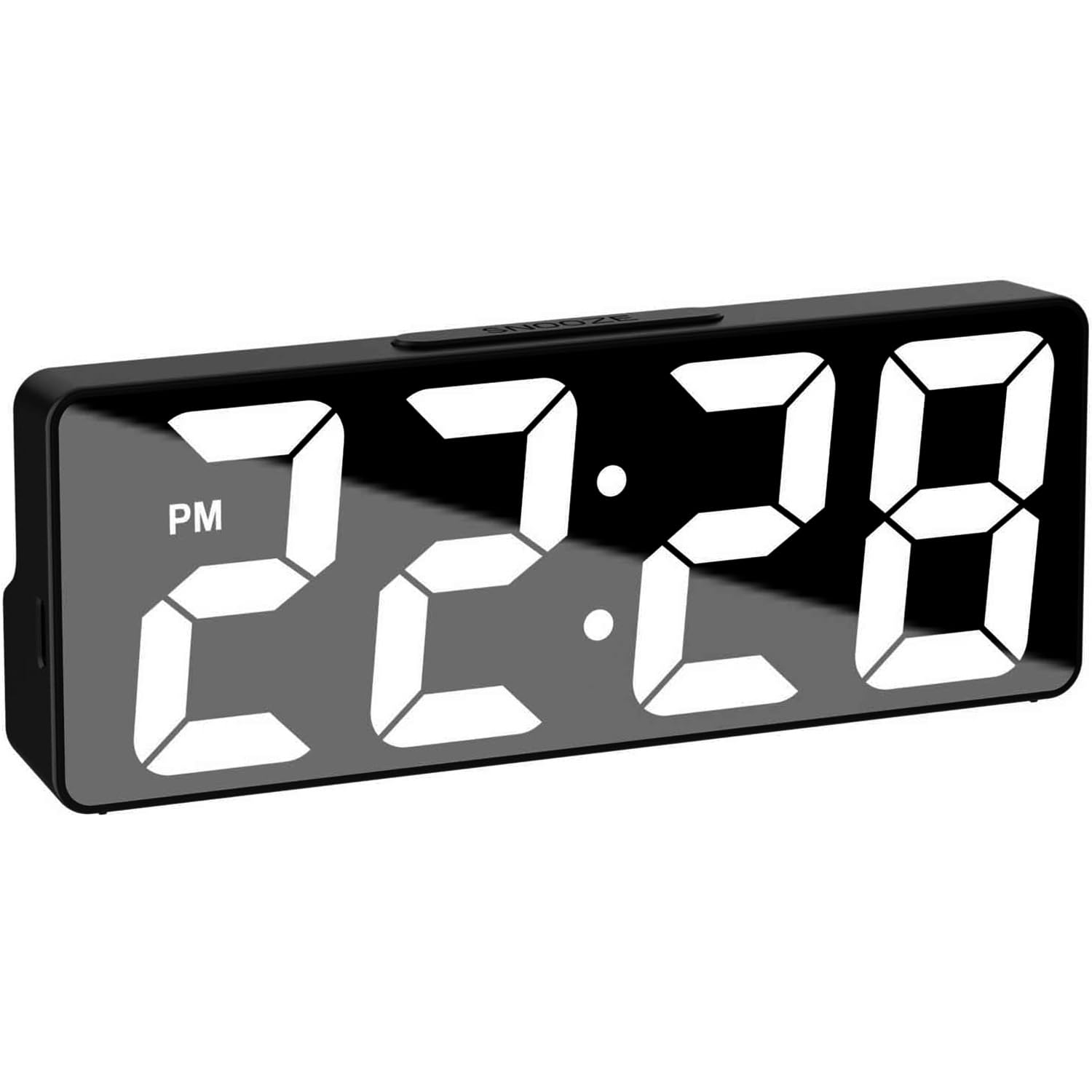 Prplet Digital Alarm Clock with Large LED Display | Desk/Table Clock with Snooze, Temperature, Date & Time | for Students, Home, Office, Corporate Use (Black)-image-33