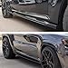 skkyoro Side Skirts Set 4Pcs ABS for Jeep Grand Cherokee SRT8 WK2 / Trackhawk 2012-2021 Exterior Side Skirt Extension Lip Splitter (Carbon Fiber Print)
