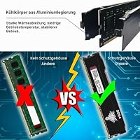 Yongxinsheng DDR4 2666MHz 8GB Desktop RAM PC4-21300 UDIMM Non-ECC Unbuffered 1.2V 288-Pin CL19 PC Computer Memory Upgrade Module Arbeitsspeicher – Ansicht 5