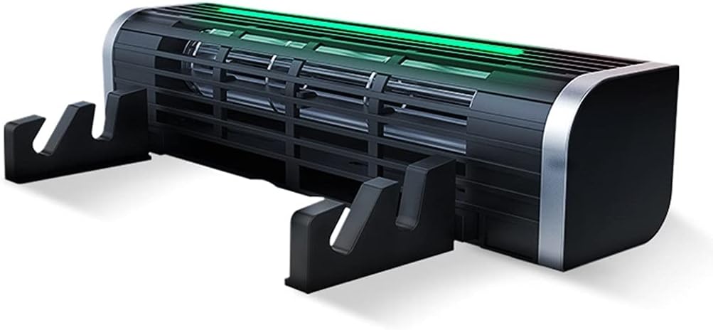 Laptop Cooler Gaming Notebook Cooling Pad Stand RGB LED Adjustable Silent 2600RPM Cable Tablet Desk Fan