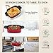 spoonlemon Electric Dutch Oven Multi-Cooker 6-in-1, 5.8QT Enameled Cast Iron Pot - Oven Safe Pot to 392℉, 1250W Fast Heating, 6 Preset Functions- Slow Cook, Sauté, Sear, Steam, Fast Cook, Keep Warm