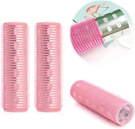 Aluminum Core Long Hair Curler Bang Roller Korean Self Grip Medium Pack of 2