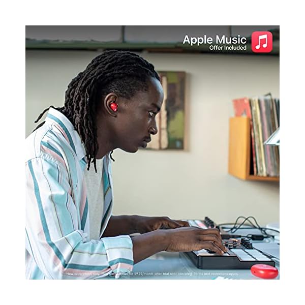 Beats Studio Buds - True Wireless Noise Cancelling Earbuds - Compatible with Apple & Android, Built-in Microphone, IPX4 Rating, Sweat Resistant Earphones, Class 1 Bluetooth Headphones - Red