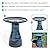 Sunnydaze 21-Inch H Ceramic Bird Bath for Outside - Hand-Painted Outdoor Bird Bath Bowl, UV/Frost-Resistant Finish - Galaxy Blue