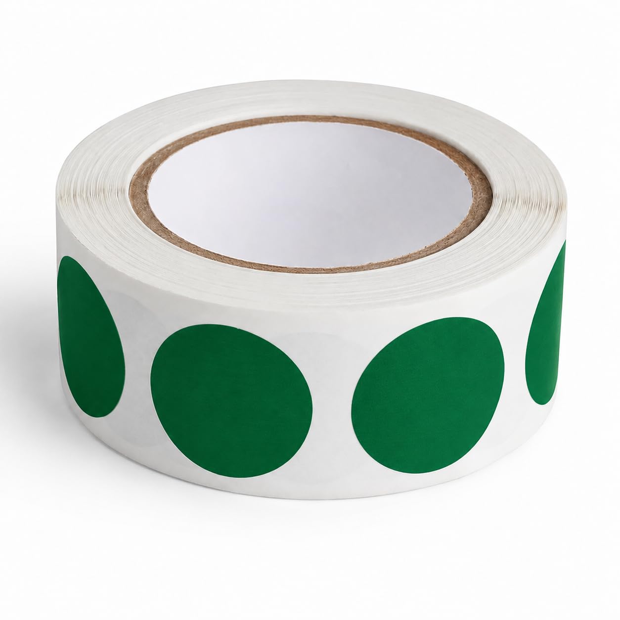Round Inventory Labels by Glownary – 3/4 Inch, Paper, Green, Model 323sg34bc