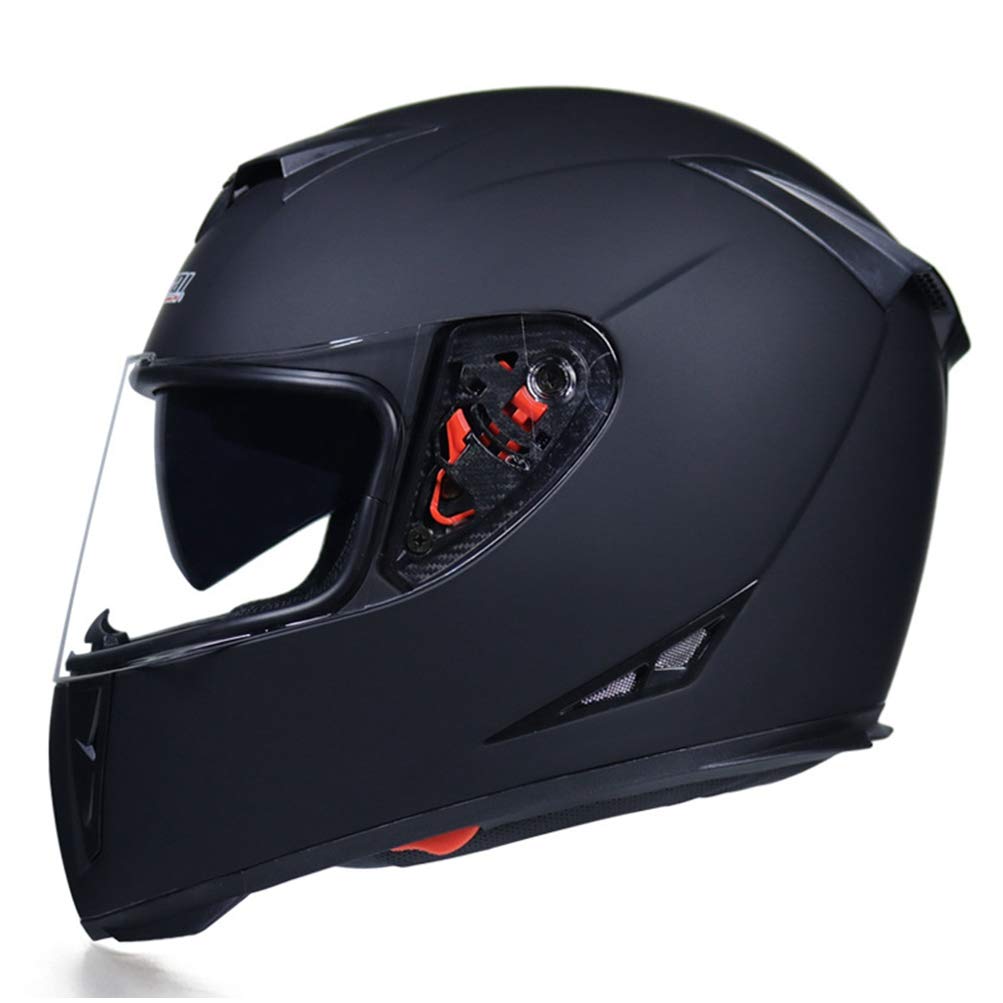 Casque De Moto Intégral Avec Double Lentille élégant Casque De Course à