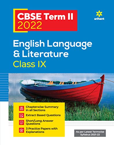Book cover of Arihant CBSE English Language & Literature Term 2 Class 9 for 2022 Exam (Cover Theory and MCQs) (English Edition)