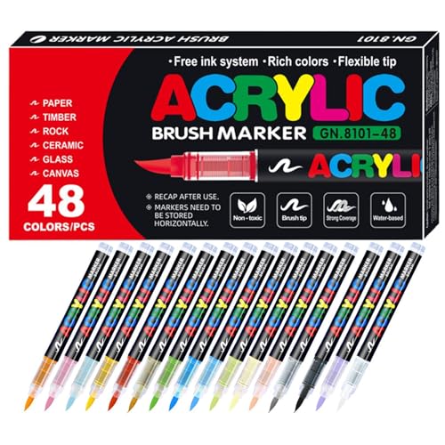 Stylos de peinture acrylique pour décorer la céramique, le verre et vos galets