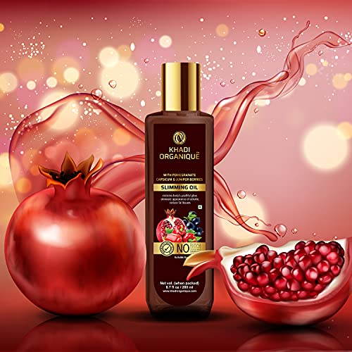 Image of Khadi Organique Slimming & Anti-Cellulite Body Oil | Toning, Firming & Weight Loss Support | Hydrating Massage Oil for Men & Women - 200ml