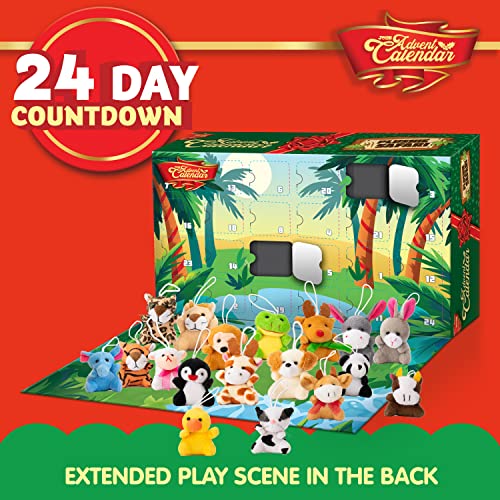 JOYIN 2025 Christmas Advent Calendar with Mini Animal Plush, 24 Days Countdown Advent Calendar with 24 Stuffed Animals, Kids Girls Party Favor, Xmas Gift Classroom Prizes, Christmas Party Favor Gifts – Image 4
