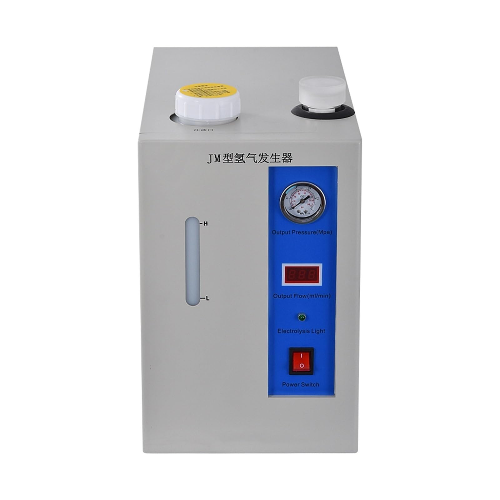 JM500 Generator wodoru przenośny sprzęt do wytwarzania 99,999% czysty generator 260 W 0,4 MPa 0-500 ml/min dla początkujących majsterkowiczów