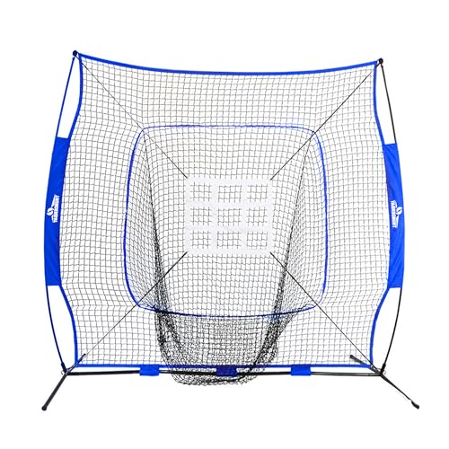 THUNDERBAY 7x7 FT Baseball Softball Practice Net for Hitting & Pitching Net with Bow Type Frame, Carry Bag and Strike Zone,Baseball Training Equipment for Adult Sport,Youth Practice - Image 6