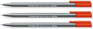 STAEDTLER 334 Triplus Fineliner Superfine Point Pens - 0.3mm (3)