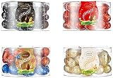 Lindt Schokolade LINDOR Eier | 4 Boxen à 450 g | LINDOR Eier mit zartschmelzender Füllung in den Sorten Milch, Weiß, Dunkel, Haselnuss | Oster Schokolade | Schokoladengeschenk | Ostereier | Schokoeier