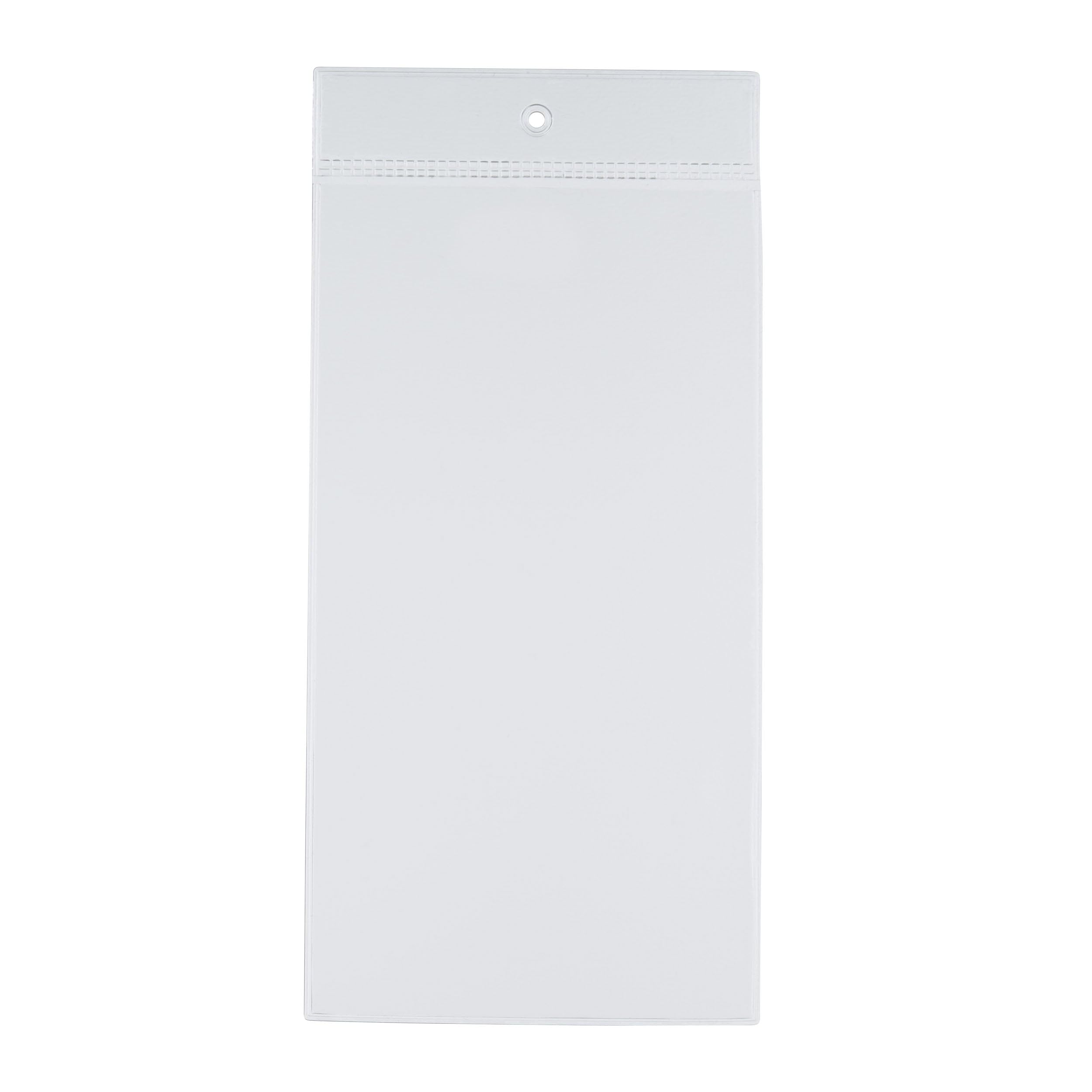 SPRINTIS Plakattasche aus Weich-PVC,100 Stück, transparenteEnergielabel-Hüllen 78 x 152 mm mit Rundloch, fürPreisauszeichnungen im Einzelhandel