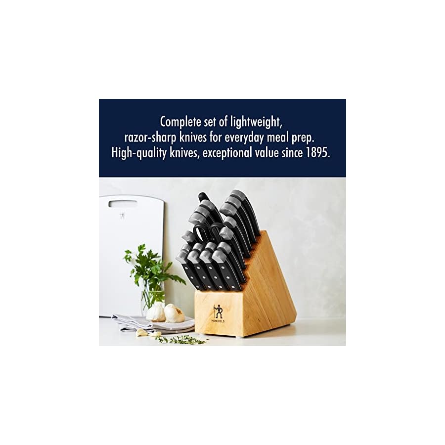 HENCKELS-Razor-Sharp-20-Piece-Statement-Knife-Set-with-Block-With-Bonus-Sharpener-German-Engineered-Knife-Informed-by-over-100-Years-of-Masterful-Knife-Making HENCKELS Razor-Sharp 20-Piece Statement Knife Set with Block, With Bonus Sharpener, German Engineered Knife Informed by over 100 Years of Masterful Knife Making