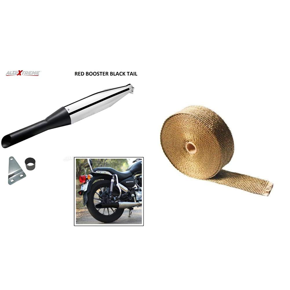 Buy AllExtreme EX083 Red Rooster Silencer Exhaust with Bush Compatible